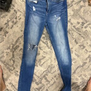 Distressed Blue Women's Jeans